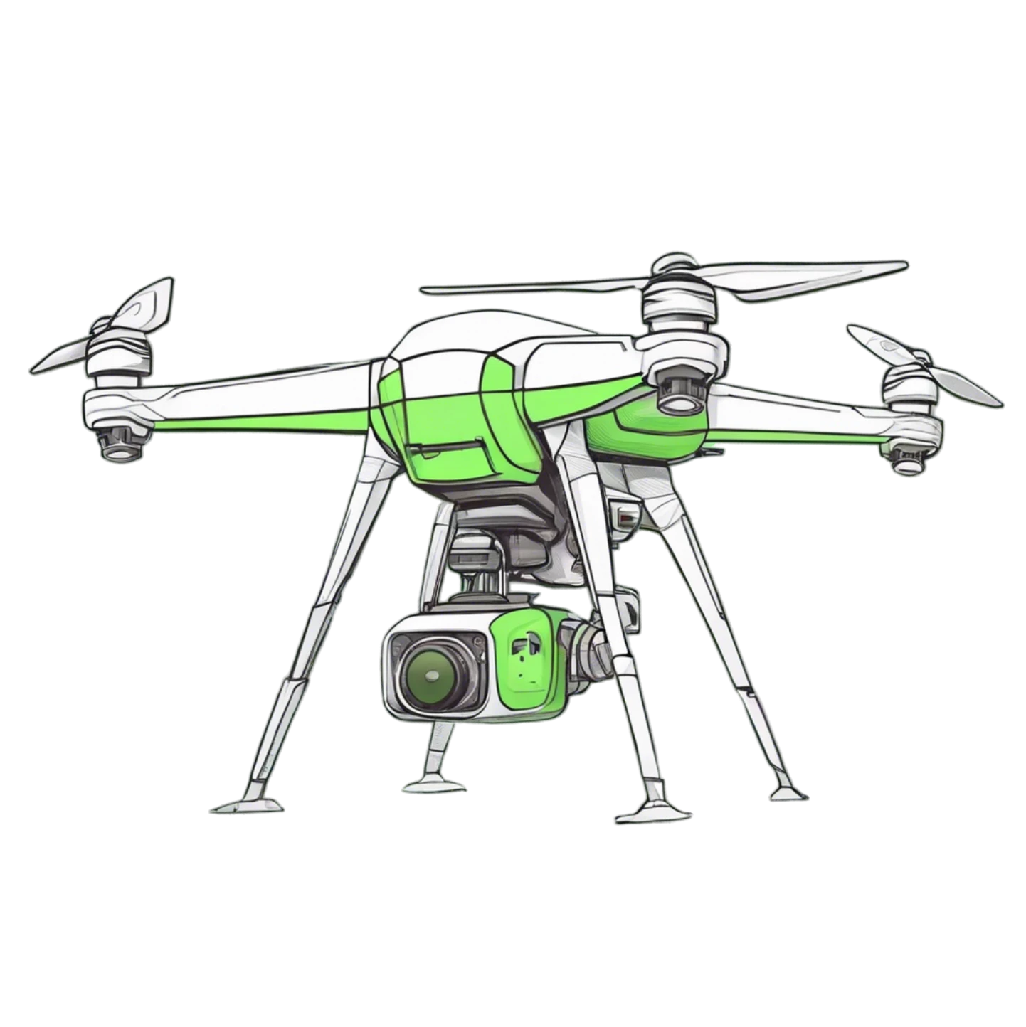 Luftaufnahme eines Bauprojekts mit Drohnenvermessung